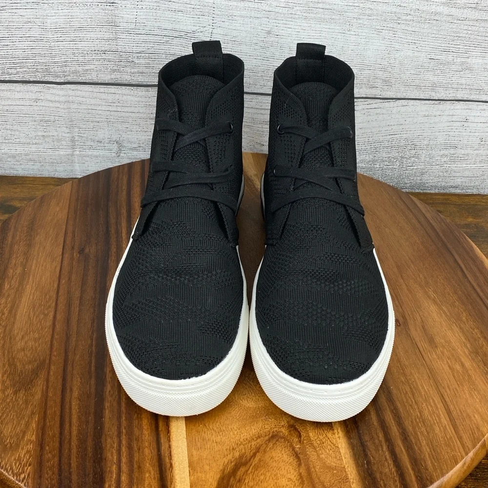 Strauss + Ramm The Chukka Sneaker Black Knit Boot Men’s Shoe Size 11